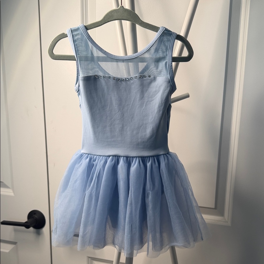 Toddler - Revolution Soft Blue Rhinestone Tutu Dress for Ballet or any Dance